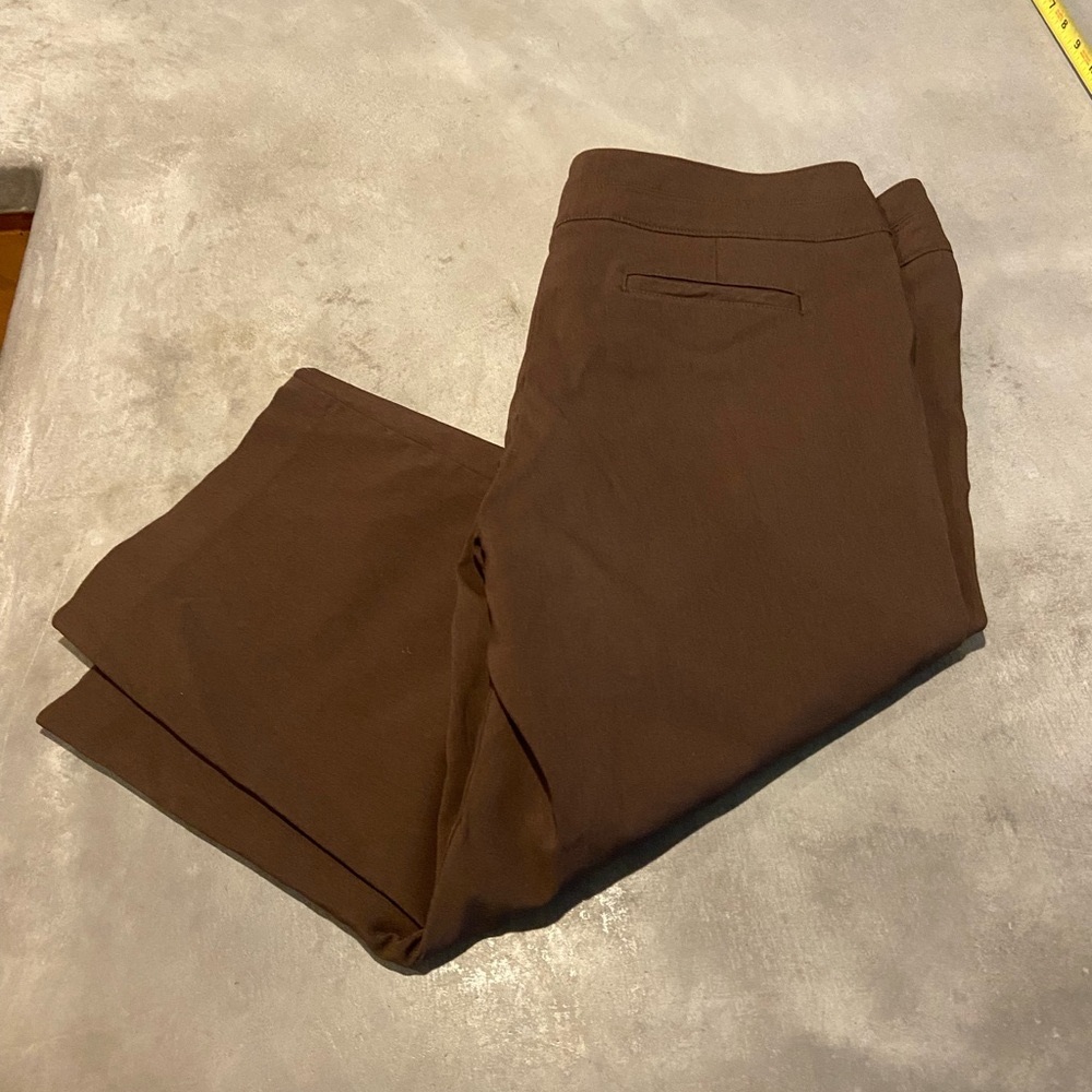 Dark Brown Dress Capris - Picture 2 of 5